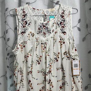 Mason & Belle Tempesta Lace Detail Tank Size 2X